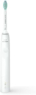 Philips Sonicare Elektrische Schallzahnbürste 3100 Serie mit integriertem Drucksensor, SmarTimer und QuadPacer, HX3673/13 weiß