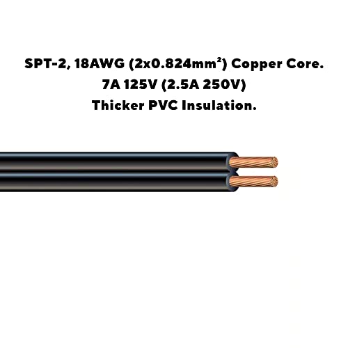Shafi® 6Ft 2 Prong Power Cord - [Ul] Polarized Power Cord Nema1-15P To Iec-C7 - Replacement Figure-8 Ac Power Cable Compatible With Vizio Led-Hdtv D-E-M-Series, Sewing Machine, Soundbar - 6-Feet #TOP3
