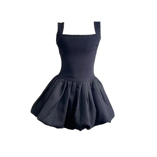Women's Dress Sleeveless with Neck Detail Solid Color A-Line Short