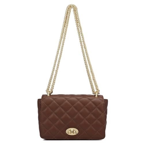 Image of Da Milano Small Leather Shoulder Bag (LB-OR-3024)