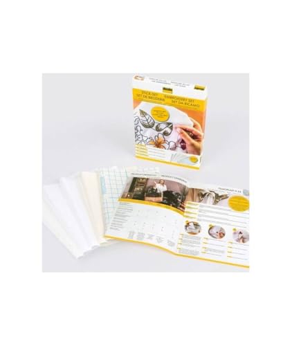 Vlieseline set de broderie blanc en coupons A5 stables et faciles à découper