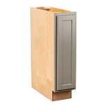 Quicklock RTA (Ready-to-Assemble) | Base Kitchen Cabinets - Shaker Style | 100% Plywood | Made in America | Soft Close Hardware (Magnetic Grey, 24' D x 9' W x 34.5' H)