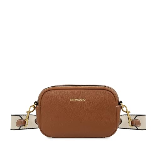 Image of Miraggio Beck Crossbody Bag With Adjustable & Detachable Wide Sling Strap | Solid Sling Bag
