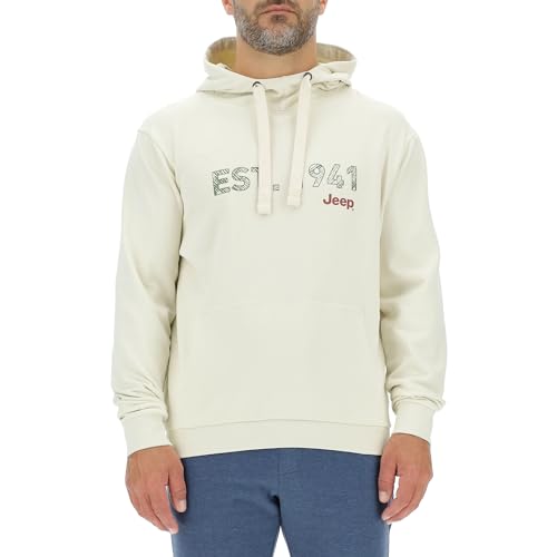 Sweatshirt Homme Jeep J à Capuche Large J23w Print Est.1941