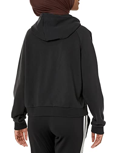 adidas,Essentials Logo Hoodie (Relaxed FIT),Black/Black,2XST - Image 3