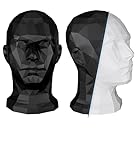 TESTAFIT Testa manichino uomo espositore per cappelli caschi gioielli e accessori – supporto elegante per vetrine conservazione e decorazione ideale per negozi o casa