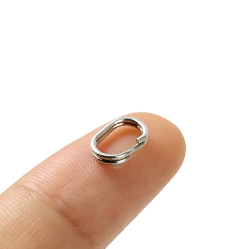 Tanjun GDF122 20Pcs Oval Double Jump Rings For Jewelry Making, Key Rings cover