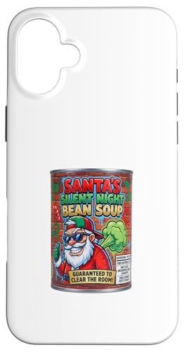 Funny Santa Fart Soup Can Labels - Christmas Party Graphic X}zP[X iPhone 16 Plus p