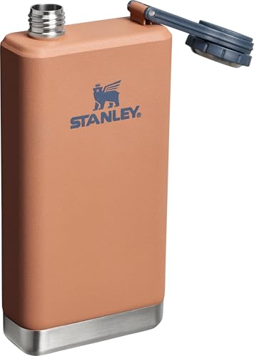 Stanley Adventure Pre-Party Flask 8oz Leak Proof Hip Flask Hinged Connection Insulated Stainless Steel Liquor Container BPA Free Toast