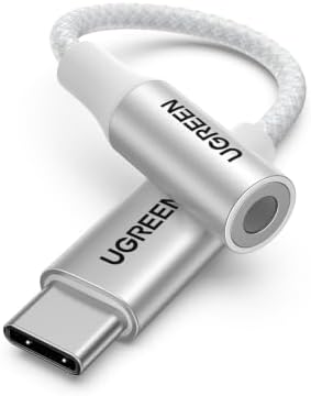 UGREEN USB C Klinke Adapter USB C auf 3,5mm Kopfhörer Adapter, Silber | Mit DAC Chip, kompatibel mit iPhone 18 Pro Max/17/16/15, Galaxy S26 Ultra/S25/S24, A57/A37/A17, iPad Pro/Air