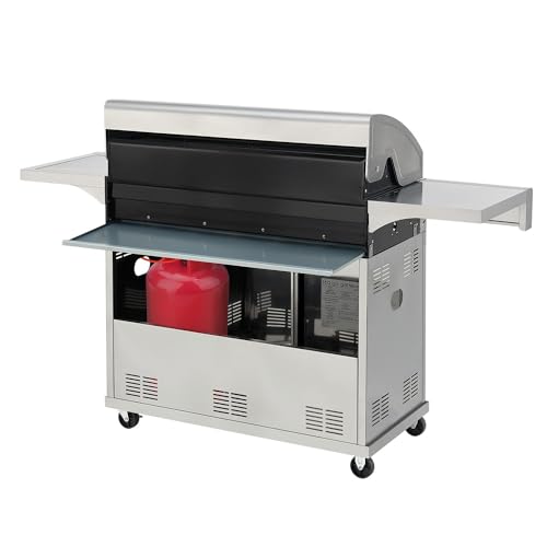 Juskys BBQ Gasgrill Minnesota - 6 Brenner und 1 Seitenbrenner - XXL Edelstahl Gas Grill mit Gusseisen Grillrost, Kochfeld, Unterschrank für Gasflasche – Bild 5