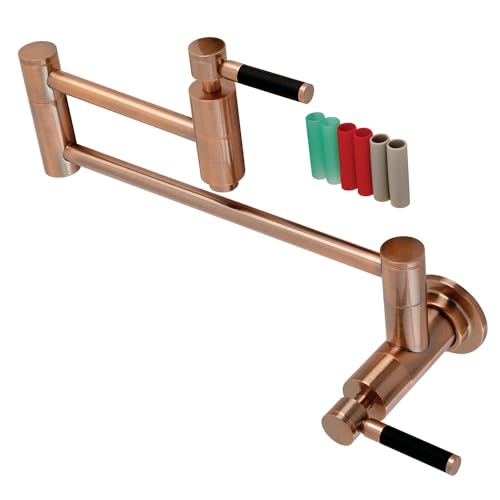Kingston Brass KS810DKLAC Concord Wall Mount Pot Filler Kitchen Faucet, Antique Copper by Kingston Brass - Used condition - US$103.82