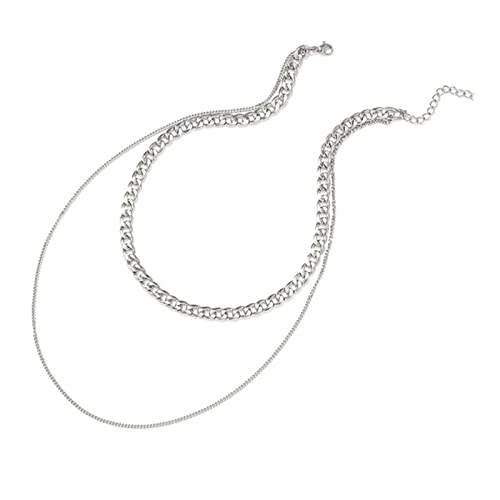 Bijoux de fête exquis avec le collier double couche MOCHAMIK en argent 925