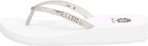 Yellow Box Women's Jello Sandal, White, 7 M US | Image 6