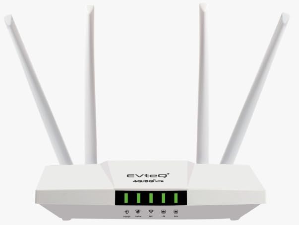 See full amazon price history chart for EVteQ 4G LTE LAN/WAN Wireless Router Mobile Sim Based Router with Four Antenna, Output 4G/5G/2.4Ghz, Plug and Play, Compatible with All NVR/DVR, Wi-Fi 6,All 4G/5G Sim Card Support (EV-4GL1D) EVteQ 4G LTE LAN/WAN Wireless Router Mobile Sim Based Router with Four Antenna, Output 4G/5G/2.4Ghz, Plug and Play, Compatible with All NVR/DVR, Wi-Fi 6,All 4G/5G Sim Card Support (EV-4GL1D) (B0D8BXLQLT) Amazon Price History, Amazon Price Tracker