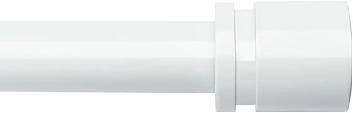 Miniatura 1 de Barras de cortina para ventanas de 16 a 88 pulgadas de longitud ajustable, barra de cortina de ventana de 1 pulgada de diámetro con tapa de extremo