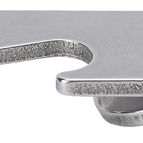 plplaaoo Stainless Steel Belt Clip Money Clip Keychain Holder Thick Sturdy Waist Clip Design with Slotted Screw Bottle Opener Function for Men Outdoor Enthusiasts 7.4x1.8cm Silver4