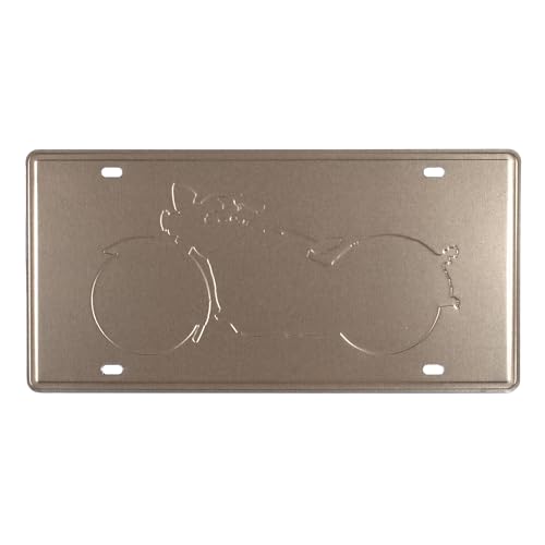 Image of Eazywagon inchBlack and mandarin Red Motorbike inch Vintage Retro Metal Signs - License Wall Plate, Car Tag - Ideal for Cafe, Restaurant, Shop, Home, Hotel, Club, Office, Living Area - Design Plaque