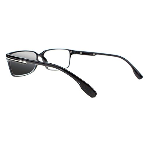 Men Black Frame Classic Transition Photochromic Reading Glasses Sun Readers2