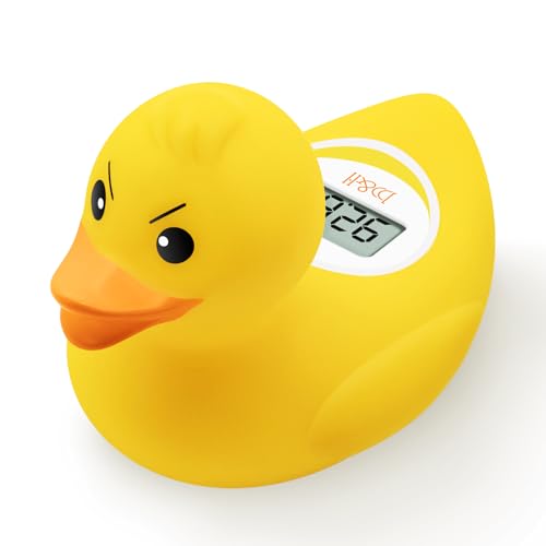 Image of b&h Baby Bath Thermometer - (Upgraded Version) Turn On/Off Function, Fast and Accurate Water Temperature Readings, Toddlers Floating Bath Toy, Ideal for Babies & Infants (Angry Duck)