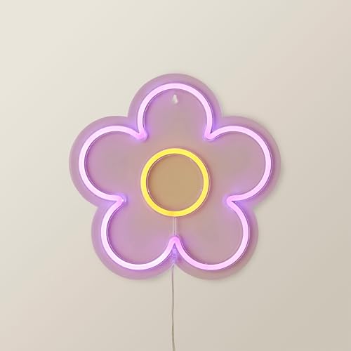 Image of ValueLights | Neon Sign Flower Style Novelty Wall Light | Wall Lights, Home Décor & Improvement Essential
