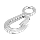 ★ Instrucciones de uso == Este gancho de carga es un tipo de gancho que está conectado con otros accesorios de aparejo. Gancho de grillete giratorio de alta resistencia y trabajo pesado, Herramienta de conexión de elevación conveniente y segura, Evite los bordes afilados y la corrosión de la superficie a alta temperatura.