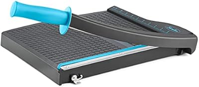 Swingline Guillotine Paper Cutter Heavy Duty, 12 Inch Paper Cutting Board with Guard Rail, Blade Lock