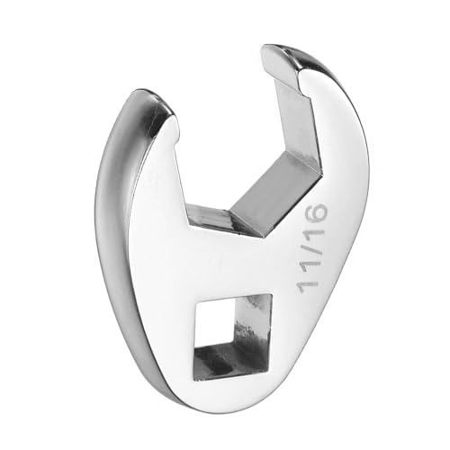 Image of sourcing map Drive Crowfoot Wrench 3/8" Drive 11/16" SAE Fractional Crowfoot Flare Nut Wrench 40Cr Chrome Plated Open End Crowfoot Wrench for Mechanics Automotive Repair Work