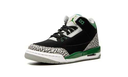 Nike Big Kid's Jordan 3 Retro Pine Green Black/Pine Green-Silver-White (398614 030) - 4.5 #TOP3