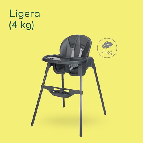 Miniatura 4 de Bebeconfort Meely Plus, Trona Bebe 2 En 1, 6 Meses- 3 Años, Cojines Acolchados, Silla Infantil Ligera 4 Kg , Reposapiés Y Bandeja Regulables, Respaldo Reclinable Con Una Mano, Tinted Graphite