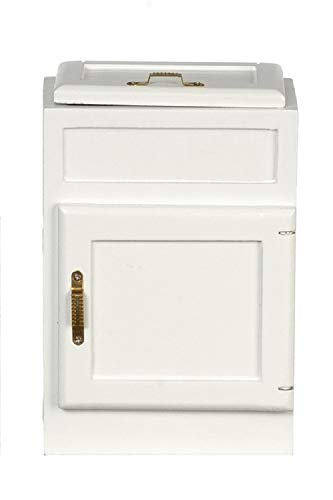 Boîte miniature 1:12 en bois blanc et miroirs pour décor de collectionneur