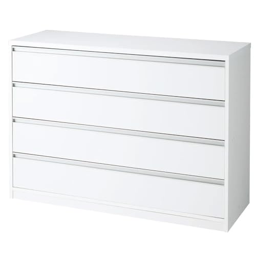 ディノス 衣類収納 押入れ クローゼット収納 気軽に動かせる隠しキャスター付きワイドクローゼットチェスト 幅120cm・4段高さ86cm