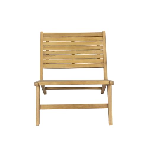 JONATHAN Y PAT2000A Leo Mid-Century Modern Wood Armless Outdoor Patio Chair Contemporary, Bohemian, Coastal, Transitional, Rustic, Natural - Image 7