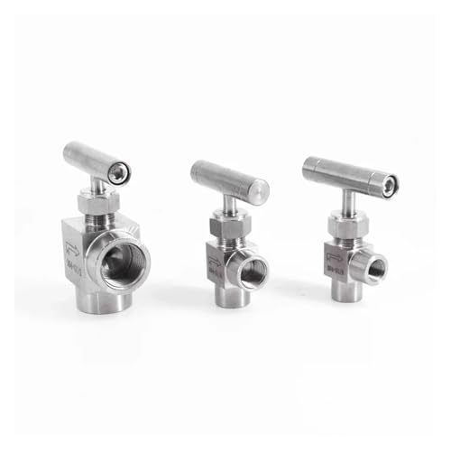 Vanne pointeau 1/2 BSP stop fuite en acier inox 304 pour ajustement précis de débit de fluide - 4