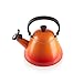 Le Creuset Kone Stove-Top Kettle with Whistle, Suitable for All Hob Types Including Induction, Enamelled Steel, Capacity: 1.6 L, Volcanic, 92000200090000