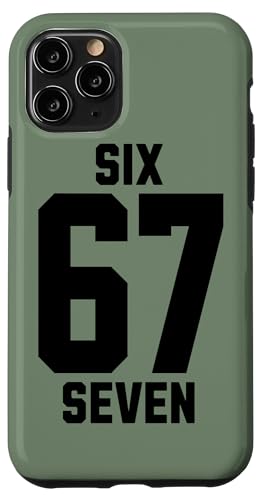67 Six Seven Sport Design on Back. 6 7 Meme Men Women Kids X}zP[X iPhone 11 Pro p