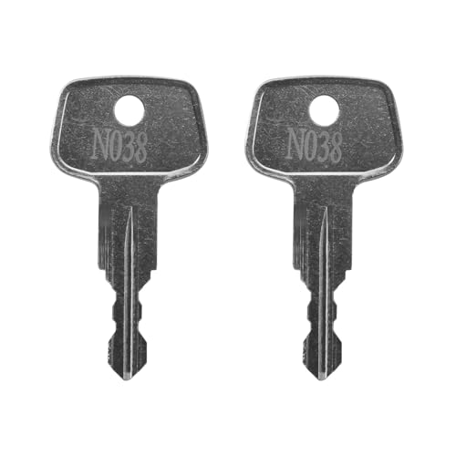 Screw Man Car Rack Replacement Key N038 (2 Pcs) Fits for Thule Compatible Roof Racks, Cargo Box, Carriers, Crossbars Code N038
