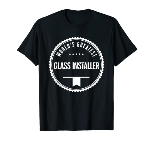 Camiseta instaladora de vidrio más grande del mundo Camiseta