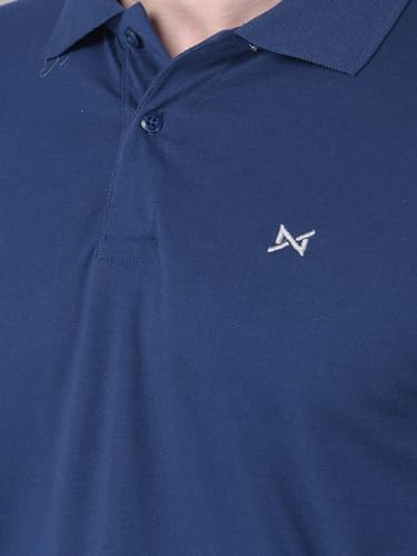 Image of Force NXT Polo Neck T-Shirt for Men Pack of 1 | Regular Fit T-Shirt for Men | Premium Super Combed Rich Cotton Polo Shirt | Men's Ultra Soft Full Sleeve T-Shirt