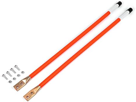 36" Length - Reflective, Universal Orange Snow Plow Guide Markers (2)