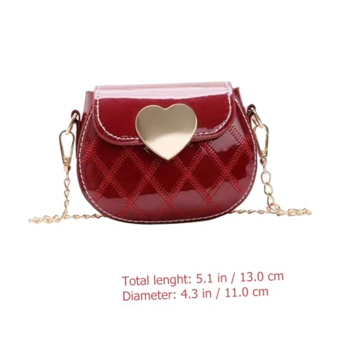 EXCEART] キッズ用レザークロスボディバッグ 女の子向け