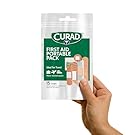CURAD First Aid Portable Pack |15 - Count On-the-Go Essentials |12 Packs