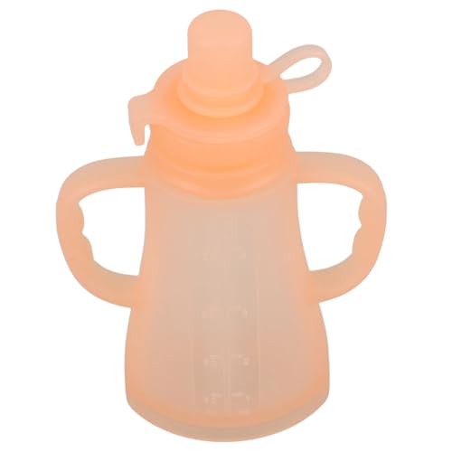 Abaodam 再利用可能なシリコン製ベビーフードポーチ 持ち運び便利 こぼれにくい設計 ヨーグルト スムージー ピューレ用 冷凍対応容器