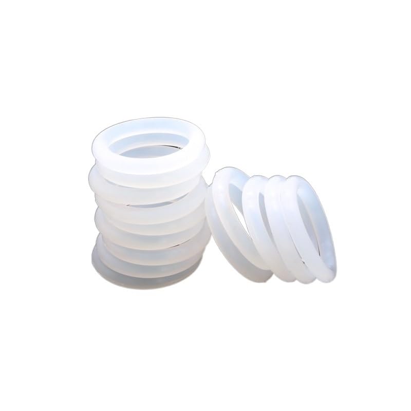10 Stück VMQ O-Ring-Dichtung CS 2,4 mm Außendurchmesser 6 ~ 100 mm, wasserdichte Unterlegscheibe, Silikonkautschuk, isoliert, runde O-Form-Dichtung, rot, Lebensmittelqualität ( Color : 10pcs , Size