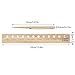 Seeding Spacing Ruler Spacer Tool, Seeder Ruler with Holes, Seeding Garden Template Dibber Spacing Template Wooden Accurate Gardening Tool for Vegetable Gardens