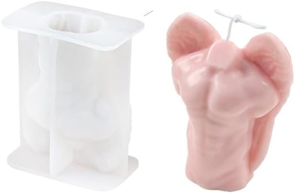 Miniatura 1 de NCKPRO Body Angel Woman - Molde de de silicona para velas de hombre embarazado, molde de jabón de resina, regalos, suministros de manualidades,