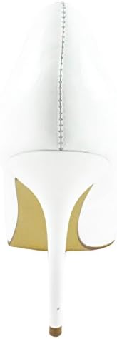 Pleaser Women's Clas20/W dress Pump, White Patent, 8 M US | Image 2