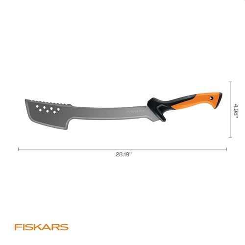 Fiskars 28" Heavy-Duty Machete Axe for Yard Work & Garden with Sheath | For Cutting Tree Branches, Roots, & Palms, Machete Knife with Blade Curve & Sharp Tip & Rust-Resistant Low-Friction Coating - image 6
