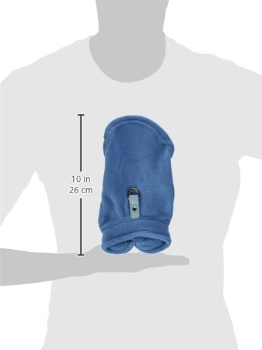 Image of Gooby Fleece Vest Dog Sweater, Blue, X-Small | Soft warm fleece; Pullover, easy on /off (no zippers); O-ring leash attachment; Machine washable