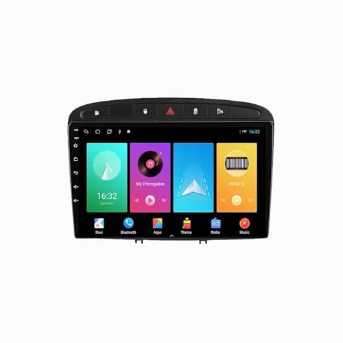 Radio coche 2 DIN para Peugeot 308 SW y 408 con CarPlay inalámbrico y 256GB
